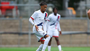 Mathis Jangéal in der UEFA Youth League gegen Bayer Leverkusen