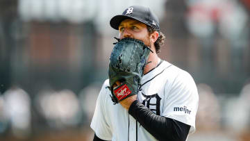 Detroit Tigers pitcher Casey Mize (12) walks off the field after pitching the fourth inning against Washington Nationals at Comerica Park in Detroit on Thursday, June 13, 2024.