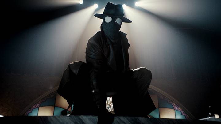 “The Spider” (Nicolas Cage) in a scene from Prime Video’s Spider-Noir (Courtesy of Prime Video)
