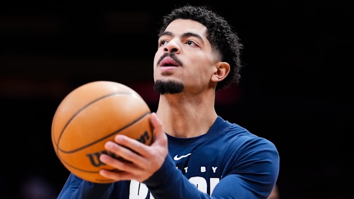 Indiana Pacers guard Ben Sheppard (26) warms up before playing the Toronto Raptors at Scotiabank Arena.