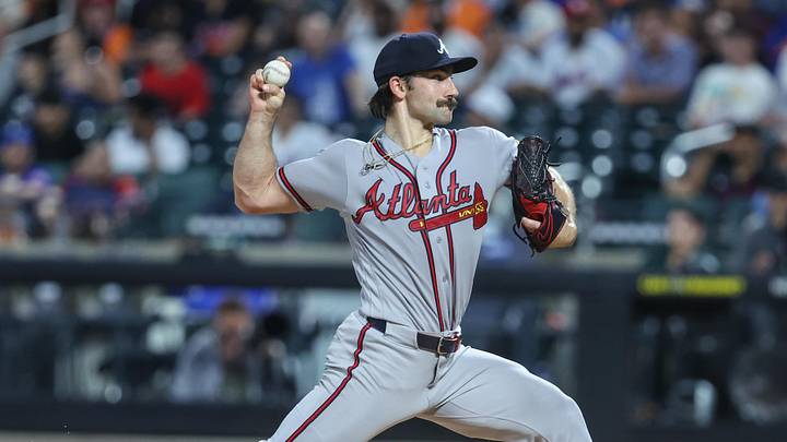 Jun 12, 2026; New York City, New York, USA; Atlanta Braves starting pitcher Spencer Strider (99) pitches in the first inning against the New York Mets at Citi Field. Mandatory Credit: Wendell Cruz-Imagn Images