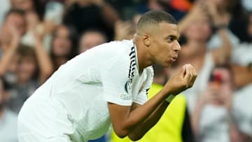 Kylian Mbappé found the back of the net for Real Madrid in his Champions League debut.