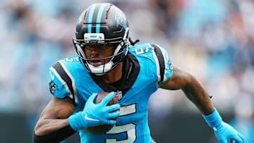 Carolina Panthers running back Rico Dowdle