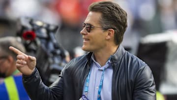 NFL Network host Kyle Brandt during the Cincinnati Bengals game against the Los Angeles Rams in Super Bowl LVI at SoFi Stadium. 