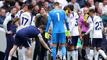 Tottenham's progress was thwarted by Bournemouth before the break.