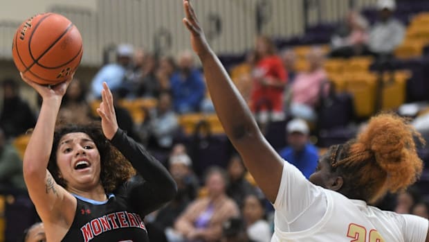 Monterey's Aaliyah Chavez has been on fire in the postseason, dropping 120 points in her first three playoff games. 