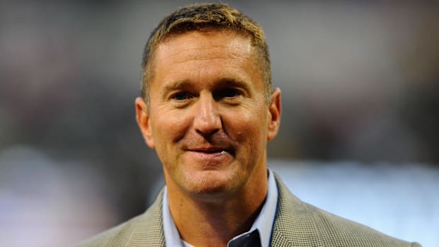 San Diego Padres general manager Josh Byrnes prior to the game against the Colorado Rockies at Petco Park. 