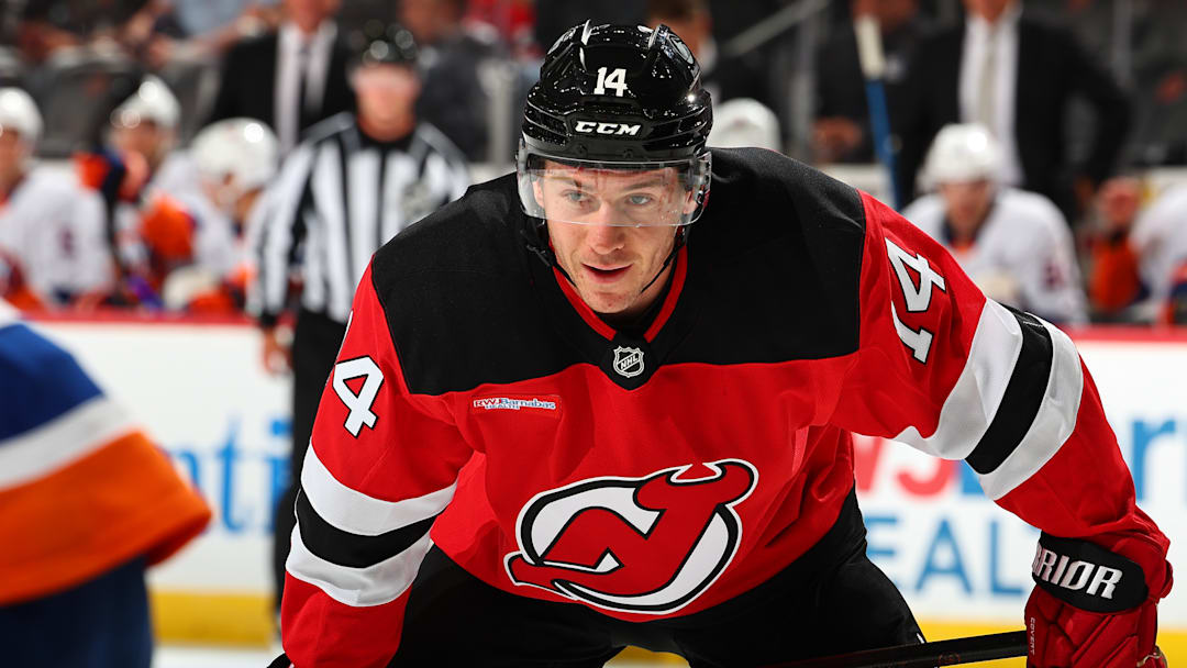New York Islanders v New Jersey Devils, Nathan Bastian