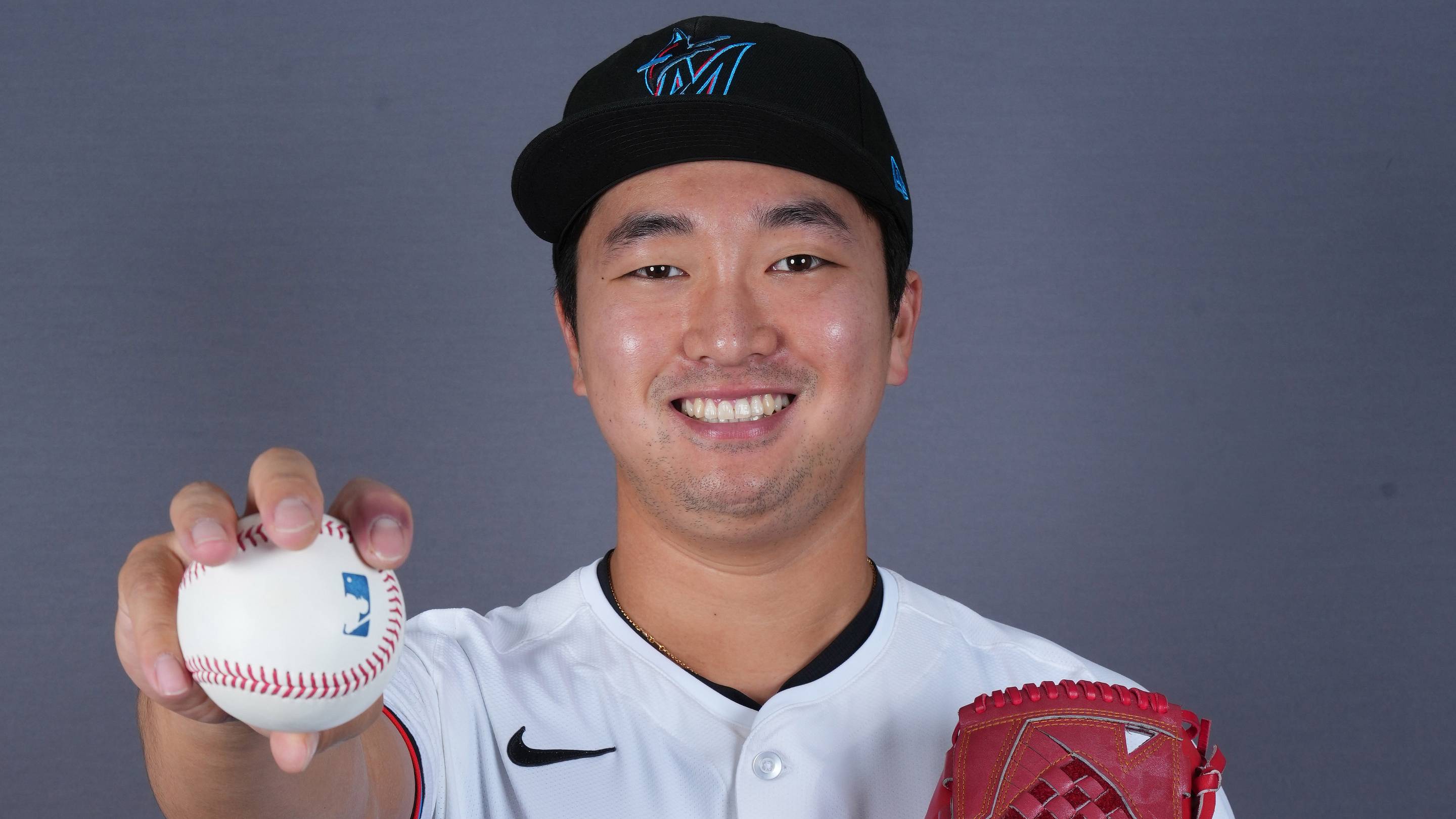Woo-Suk Go with the Marlins in 2025