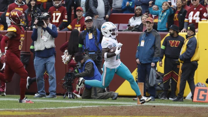 Hill had 119 receptions for 1,799 yards and 13 touchdowns in 2023.