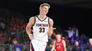 Gonzaga Bulldogs forward Ben Gregg. 