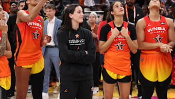 Caitlin Clark didn't play in the WNBA All-Star Game due to injury but she still had a lot of fun at the event. 