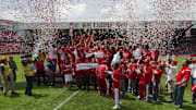 Toluca celebrates after winning the Mexi