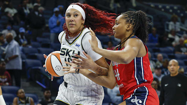 Aug. 5, 2025; Chicago Sky v. Washington Mystics. Mandatory Credit: Kamil Krzaczynski-Imagn Images