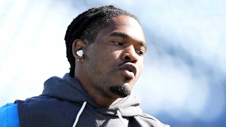 Carolina Panthers running back Rico Dowdle