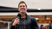 Tom Brady appears at American Dream for the grand opening of Card Vault by Tom Brady, a sports card and memorabilia retailer.