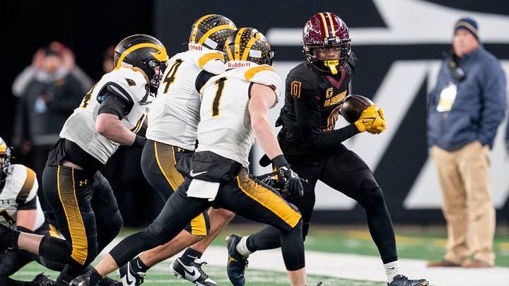 Glassboro #0 Xavier Sabb during the NJSIAA Group 1 championship game against Cedar Grove on Friday, Nov. 29, 2024, at MetLife Stadium, East Rutherford, NJ.