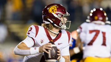 Dec 4, 2021; Berkeley, California, USA; Jaxson Dart, USC Football