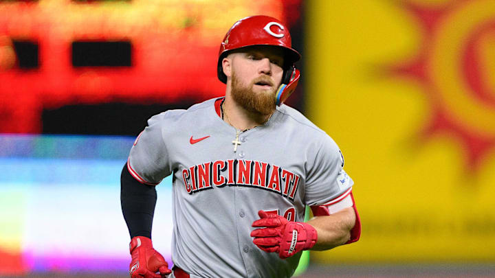 Cincinnati Reds outfielder Blake Dunn (59) runs