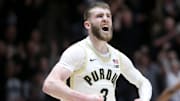 Purdue Boilermakers guard Braden Smith (3) celebrates 