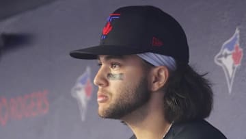 Toronto Blue Jays shortstop Bo Bichette in the dugout