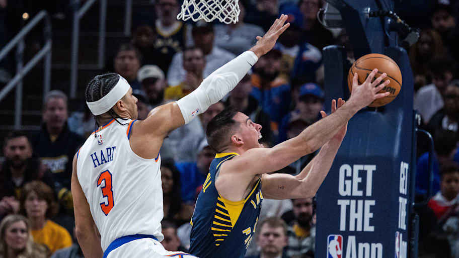 The New York Knicks and Indiana Pacers are set for a playoff rematch from the 2024 Eastern Conference semifinals. | Trevor Ruszkowski-Imagn Images