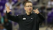 TCU women's basketball head coach Mark Campbell's team is 20-2. 