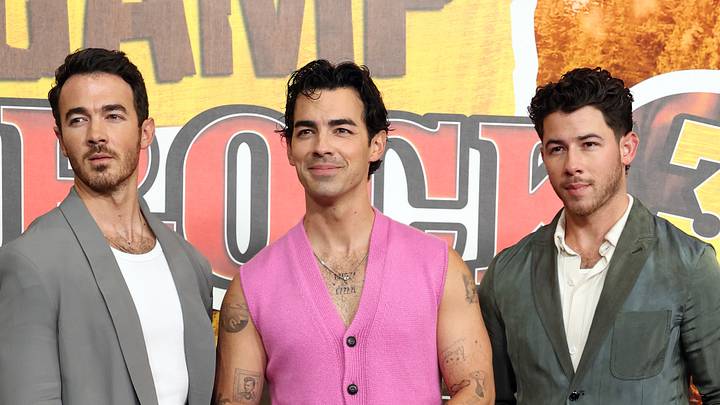 Jonas Brothers at the Los Angeles premiere of Disney's "Camp Rock 3"