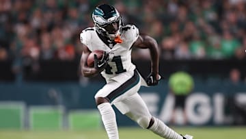 Aug 7, 2025; Philadelphia, Pennsylvania, USA; Philadelphia Eagles wide receiver Darius Cooper (41) in action against the Cincinnati Bengals at Lincoln Financial Field.