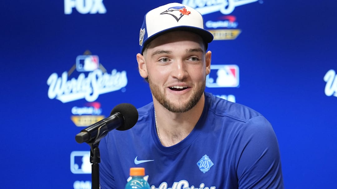 Oct 23, 2025: Toronto Blue Jays starting pitcher Trey Yesavage at Rogers Centre.