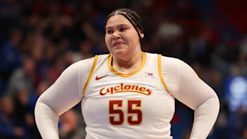 Iowa State Cyclones center Audi Crooks (55) during a February 14, 2025 game.