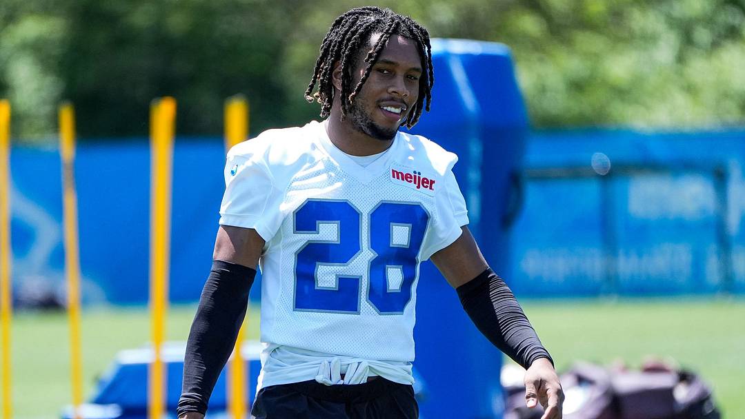 Detroit Lions cornerback Keith Abney II (28) during OTAs at Meijer Performance Center in Allen Park on Friday, May 29, 2026.