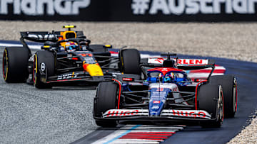 Daniel Ricciardo, RB, Sergio Perez, Red Bull, Formula 1