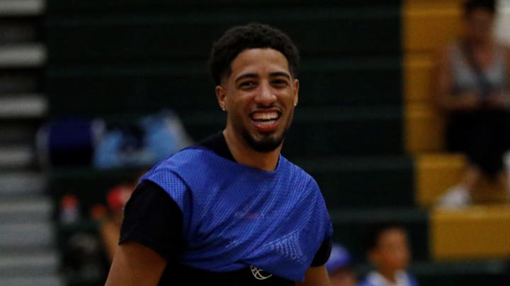 Highlights from Tyrese Haliburton ProCamp held Wednesday, August 28, 2024, at Haliburton's alma mater, Oshkosh North High School.