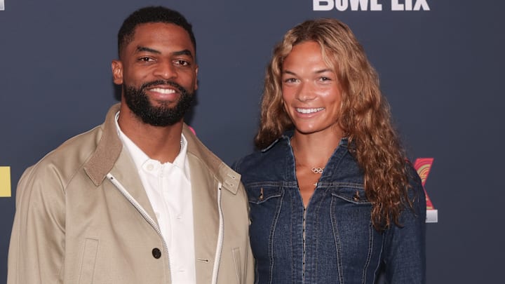 Anna Hall and Darius Slayton