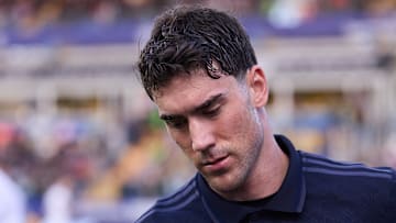 Juventus striker Dusan Vlahovic has reason to be downhearted following a thigh injury at Parma and a possible switch being scuppered
