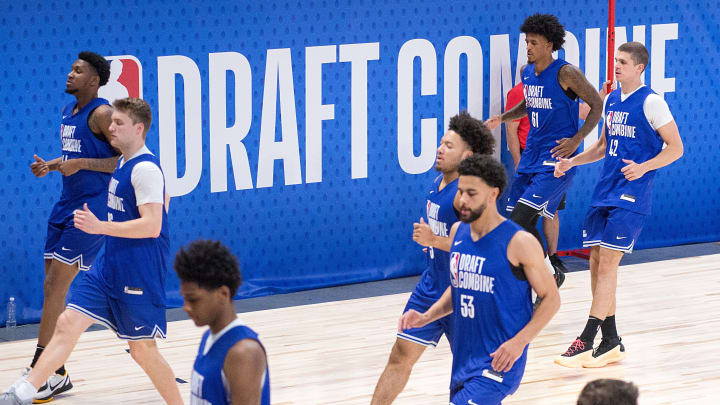 Strength and agility testing at the NBA Draft Combine