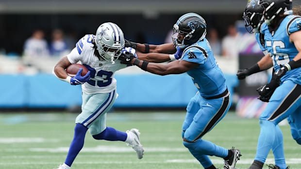 Dallas Cowboys running back Jaydon Blue