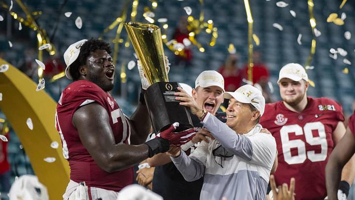 Alabama Crimson Tide head coach Nick Saban