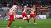 Angelino bejubelt seinen Siegtreffer