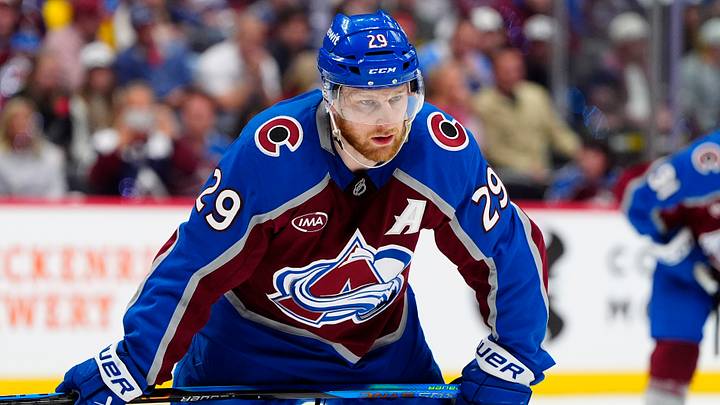 Colorado Avalanche center Nathan MacKinnon Mandatory Credit: Ron Chenoy-Imagn Images Colorado Avalanche center Nathan MacKinnon Mandatory Credit: Ron Chenoy-Imagn Images