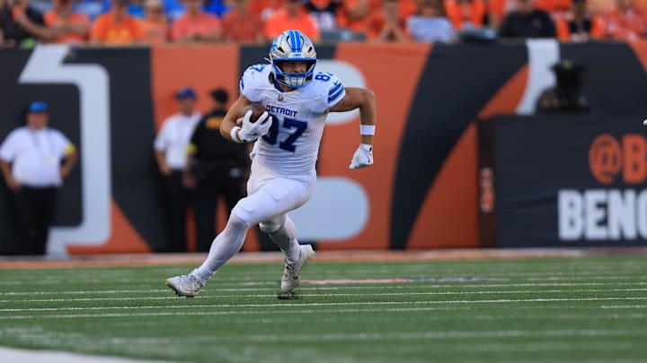 Detroit Lions tight end Sam LaPorta is a solid prop target in Week 7. Detroit Lions tight end Sam LaPorta is a solid prop target in Week 7.