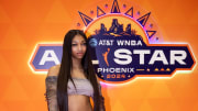 Jul 20, 2024; Phoenix, AZ, USA; Chicago Sky player Angel Reese arrives prior to the WNBA All Star Game at Footprint Center. Mandatory Credit: Mark J. Rebilas-USA TODAY Sports