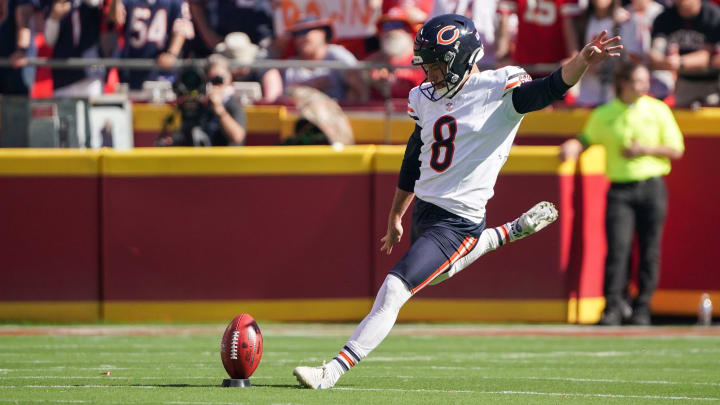 Bears kicker Cairo Santos kicks off in 2023. The play will look very different this upcoming season.