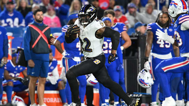 Baltimore Ravens running back Derrick Henry