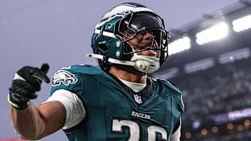 Barkley has gone for 119, 205 and 118 yards rushing, respectively, in three playoff games.