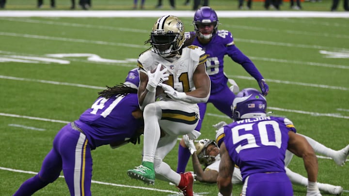 New Orleans Saints running back Alvin Kamara 