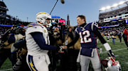 Rivers (left) and Brady (right) met nine times in their careers, including the postseason. 