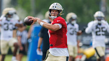 The Saints selected Tyler Shough with the 40th pick in the 2025 NFL draft.