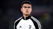 Paulo Dybala of Juventus FC looks on prior to the Coppa...